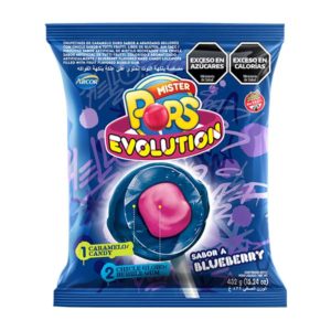 Chupetín Mister Pops Evolution Blueberry