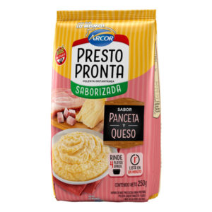 Polenta Presto Pronta sabor Panceta y Queso